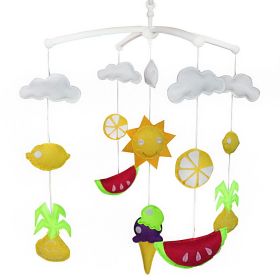 Handmade Baby Crib Musical Mobile, Colorful Hanging Decor, Beautiful Gift