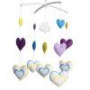 [Colorful Hearts] Nice Gift for Baby, Baby Crib Musical Mobile Music Box