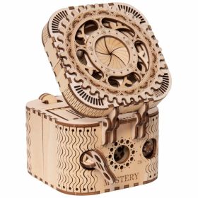 Robotime ROKR 3D Wooden Puzzle Storage Box Password Treasure Box Model Building Kit Toys for Children LK502