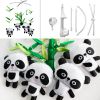 Handmade Panda and Bamboo Baby Crib Mobile Hanging Nursery Decor Bed Bell Musical Mobile