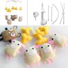 Handmade Baby Crib Mobile Kids Room Decor Cute Pig Baby Musical Mobile; Beige Yellow