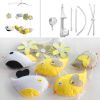 Cute Yellow Birds Flowers Handmade Infant Baby Musical Mobile Boys Girls Nursery Crib Mobile Hanging Toy