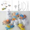 [Rainbow And Birds] Creative Crib Mobile Handmade Baby Crib Musical Mobile