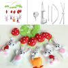 Colorful Decor Gift, [Rabbits and Strawberry] Crib Mobile, Exquisite Baby Toy