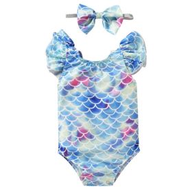 Baby Scale One-piece Swimsuit Children's Clothing (Option: TZ100416-70 Yards)