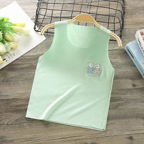 Modal Children's Vest Boneless Camisole Bottoming Shirt (Option: Green-73)