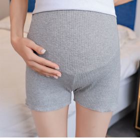 Maternity Wear,Leggings, Low-Waist Shorts, All-Match Safety Pants, Pregnant Women'S Belly Lift Pants (Option: 908 light grey-2XL)