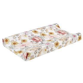 Baby Care Desk Changing Cover Diaper Table Removable (Option: Blooming Flowers-Average Size)