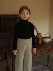 Half Turtleneck Sweater For Girls (Option: Black-110cm)