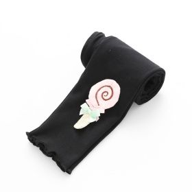 Children's Clothes And Children's Trousers (Option: Black lollipop-90cm)