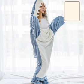 New Office Flannel Nap Blanket (Option: Gray And Blue Shark-190x 90cm)