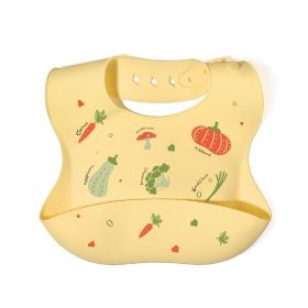 Waterproof Children's Saliva Bag Feeding Auxiliary Food Bib (Option: Greens)