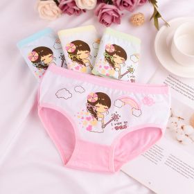 Children's Underwear Girls Pure Cotton Boxer (Option: Magical princess 4pcs-2XL)