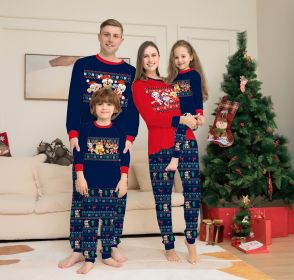 Matching Family Christmas Deer Pajamas Xmas Pjs Women Men Plaid Clothes Holiday Sleepwear (Option: Picture color-Dog L)