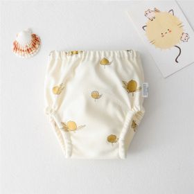 Baby's New Cotton Gauze Diaper (Option: Small lemon-80cm)