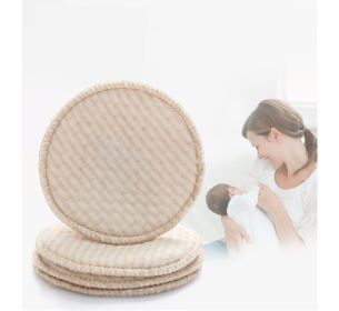 Eco-cotton anti-galactorrhea pad double layer (Option: Brown 4pcs)