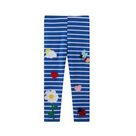 Summer Thin Baby Wear Cotton Leggings In Spring And Autumn (Option: Blue-7T)