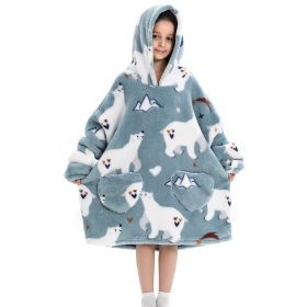 Oversized Thermal Sweatshirt Lazy Sweatshirt Kids (Option: Polar bear warm clothes-One size)