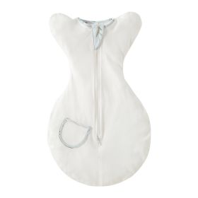 New Baby Swaddling Sleeping Bag (Option: White-L)