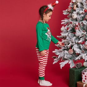 Autumn And Winter Christmas New Parent-child Home Set Pajamas (Option: Child-2t)