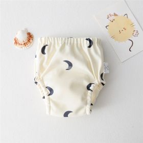 Baby's New Cotton Gauze Diaper (Option: Small moon-110cm)