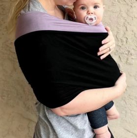 Baby Carrier Mama Bonding Comforte Unisex Multi Purpose Baby Carrier Easy To Wear Infant Sling Wrap (Option: Black-XL)