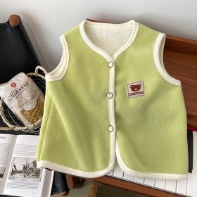 Self-heating Vest Autumn And Winter Wear Double-sided (Option: Green-90cm)