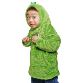 Autumn And Winter Children Cartoon Pajamas (Option: Emerald Green-S)