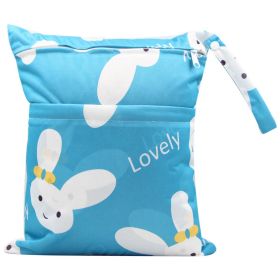 Diaper Bag 30 36cm Baby Double Zipper Printing Waterproof Diaper Bag (Option: Style 62-30x36cm)