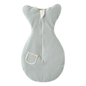 New Baby Swaddling Sleeping Bag (Option: Mint green-L)