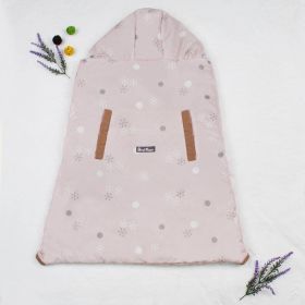 Baby Waist Stool Backstrap Cloak Thickened In Autumn And Winter To Keep Warm Outside (Option: Pink-90x87cm)