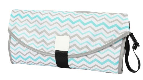 Baby's Polyester Portable Pilch Change (Option: Green Gray Wave-Average Size)