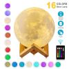 LED Night Lights Moon Lamp 3D Print Moonlight Timeable Dimmable Rechargeable Bedside Table Desk Lamp Children's Leds Night Light