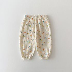 Fashionable Baby Summer Mosquito Repellent Pants (Option: Small colorful flower-73cm)