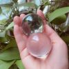 DSJUGGLING Small Size of Clear Acrylic Contact Juggling Ball for Beginners, Kids & Mini Transparent Practice Juggling Ball for Small Hands