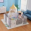 Gupamiga Foldable Baby playpen Baby Folding Play Pen Kids Activity Centre Safety Play Yard Home Indoor Outdoor New Pen