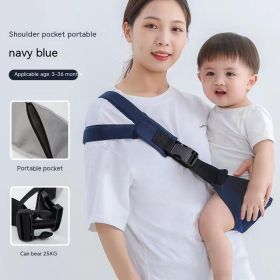 Multi-functional Children's Crossbody Front Holding Strap (Color: Navy blue)