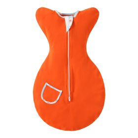 New Baby Swaddling Sleeping Bag (Option: Orange-L)