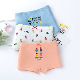 Creative Print Cotton Girls Underwear Boxer Set (Option: G301 3boxer briefs-120)