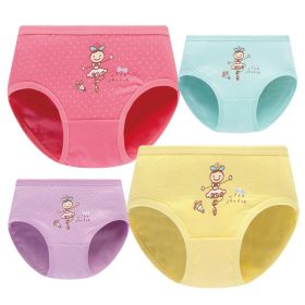 Girls' Underwear Cotton Children's Underwear Baby Briefs Children's Student Shorts (Option: 1082color mixing-M)