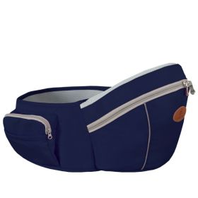 Multifunctional Baby Sling Storage Single Stool Baby Waist Stool Hold Belt (Color: Dark blue)