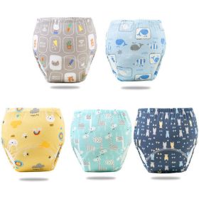 Reusable Elinfant Ecological Baby Diaper Training Pants Wate (Option: 5pcs pack7-M)